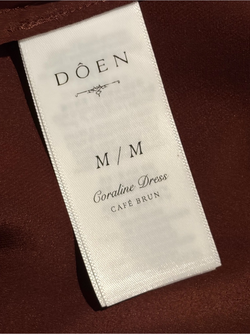 Doen Coraline Dress in Cafe Brun - Picture 9 of 9